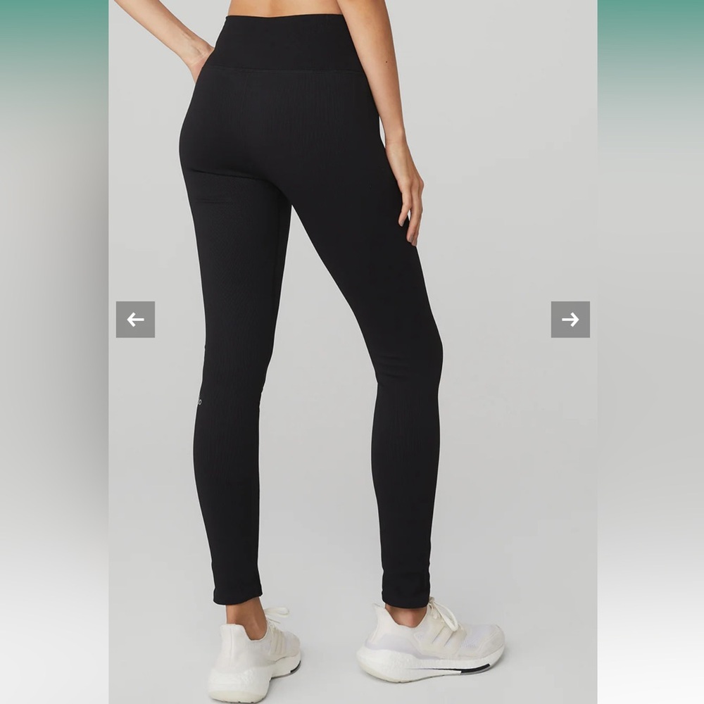 Alo yoga seamless high-waisted ribbed leggings